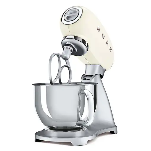 Smeg SMF02CREU batidora Batidora de varillas 800 W Crema de color, Plata