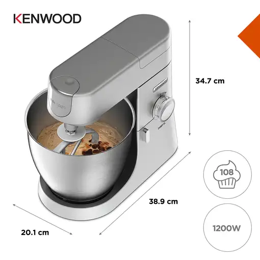 Kenwood Chef XL Batidora de varillas 1200 W Plata