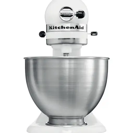 KitchenAid 5K45SSEWH Batidora de varillas 275 W Metálico, Blanco