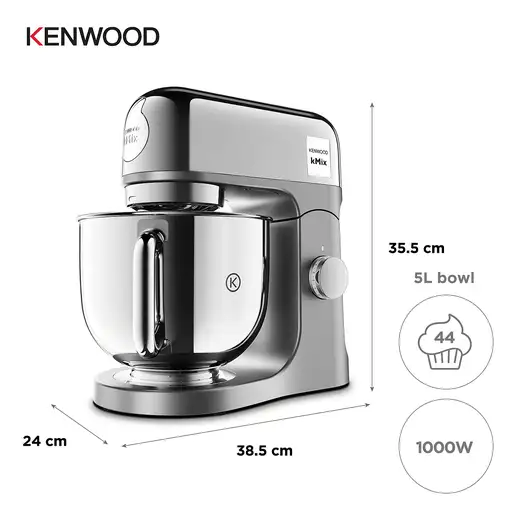 Kenwood kMix Special Edition Batidora de varillas 1000 W Cromo, Gris