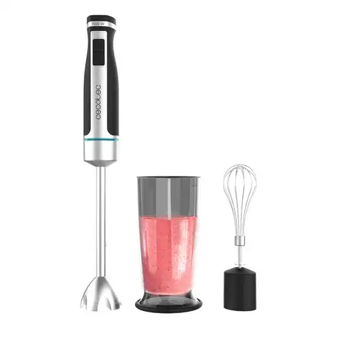 Cecotec PowerGear 1500 XL Cream Batidora de inmersión 1500 W Negro, Acero inoxidab