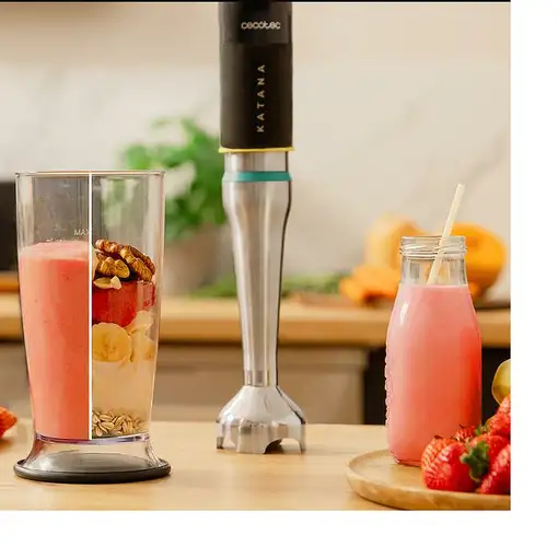 Cecotec Katana 15 TotalDestroy Chop B 0,8 L Batidora de inmersión 1500 W Negro