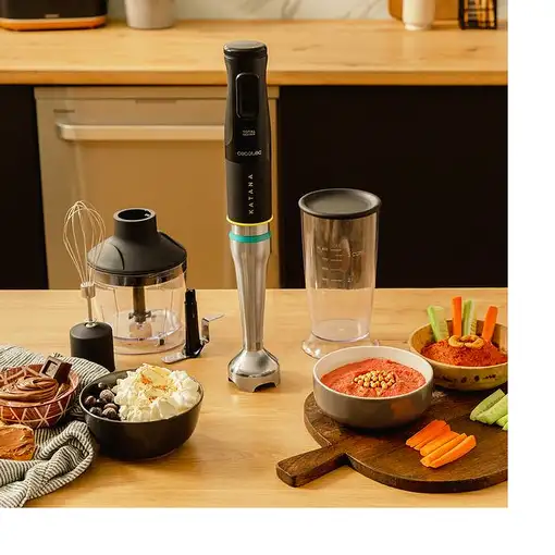 Cecotec Katana 15 TotalDestroy Chop B 0,8 L Batidora de inmersión 1500 W Negro