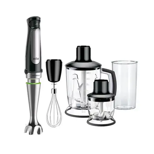 Braun MultiQuick 7 MQ 7045X 1,25 L Batidora de inmersión 1000 W Negro, Acero inoxi