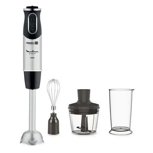 Moulinex PerfectMix+ DD6A5 licuadora Batidora de inmersión 1000 W Negro, Acero ino