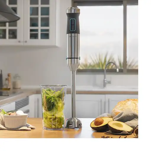 Cecotec Power TitanBlack 1500 XL 0,8 L Batidora de inmersión 1500 W Negro, Plata