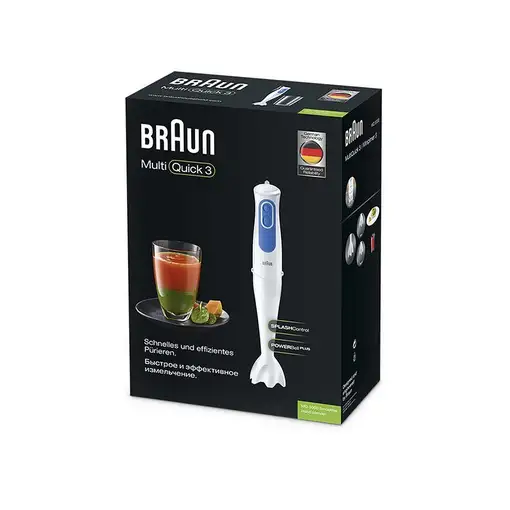 Braun MQ 3000 Smoothie 0,6 L Batidora de inmersión 700 W Azul, Blanco