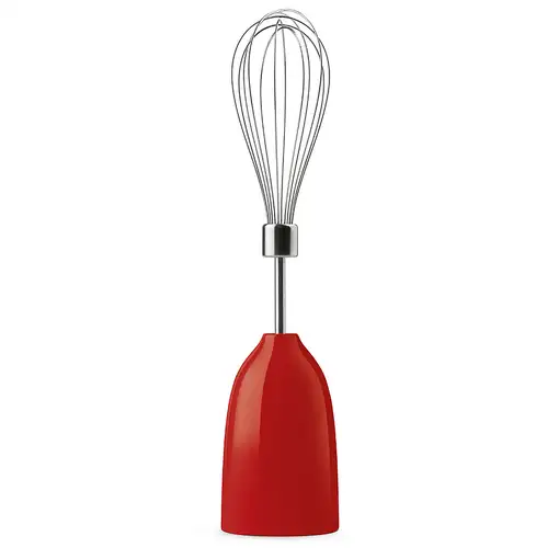 Smeg HBF03RDEU licuadora Batidora de inmersión 700 W Rojo, Acero inoxidable