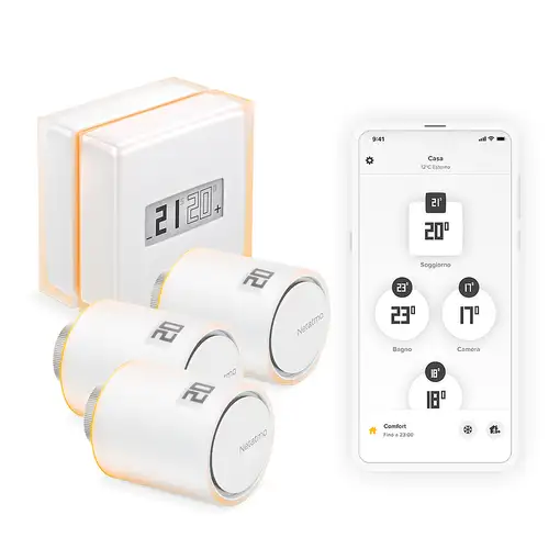 Netatmo NBU-NTH-NAV termoestato RF Transparente, Blanco