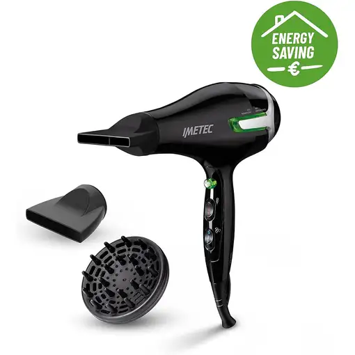 Secador de pelo Imetec ECO SE91000  1400 W Negro, Verde, Blanco IMETEC