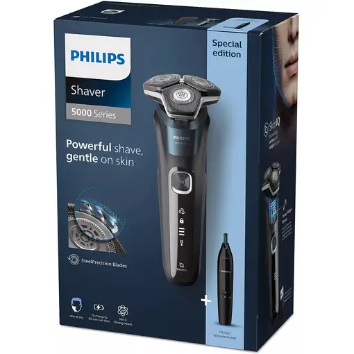 Philips SHAVER Series 5000 S5889/11 Afeitadora eléctrica Seco y Mojado