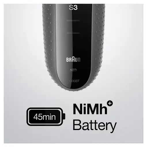 Braun Series 3 3000BT Máquina de afeitar de láminas Recortadora Gris