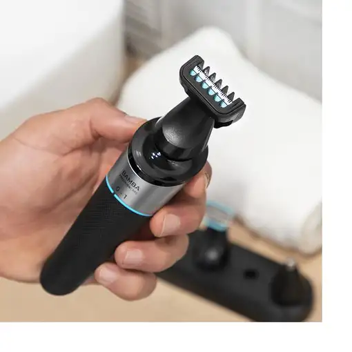 Cecotec Bamba PrecisionCare Máquina de afeitar de rotación Recortadora Negro, Gris