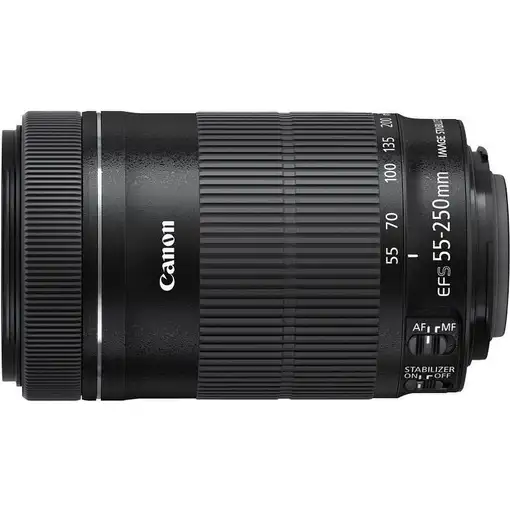 Canon EF-S 55-250mm f/4.0-5.6 IS STM + ET-63 + Lens Cloth SLR Objetivo estándar Ne