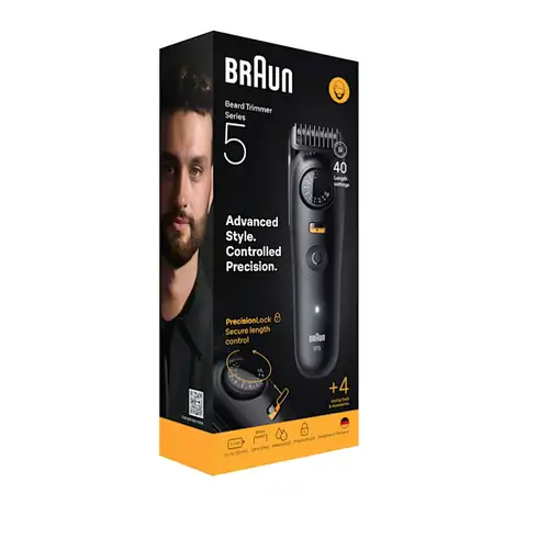 Braun BeardTrimmer 9 BT5520 depiladora para la barba Batería 40 2 cm Mojado y seco
