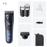 Braun BeardTrimmer 7 BT7520 Batería 40 2 cm Mojado y seco Negro, Azul