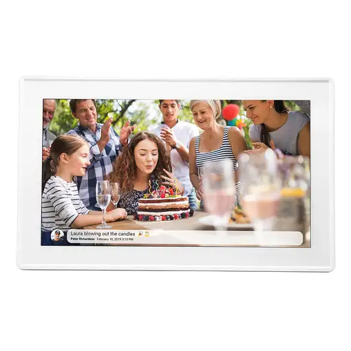 Denver PFF-1515W marco fotográfico digital Blanco 39,6 cm (15.6'') Pantalla táctil