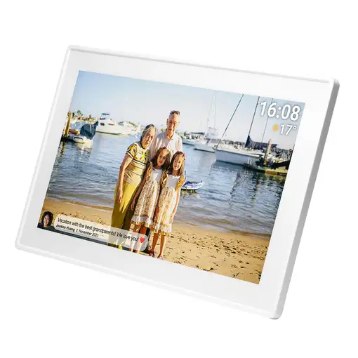 Denver PFF-1515W marco fotográfico digital Blanco 39,6 cm (15.6'') Pantalla táctil