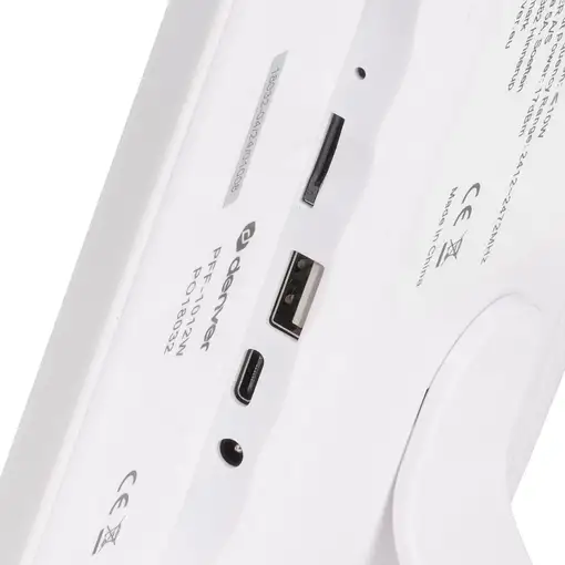 Denver PFF-1012 marco fotográfico digital Blanco 25,6 cm (10.1'') Pantalla táctil W