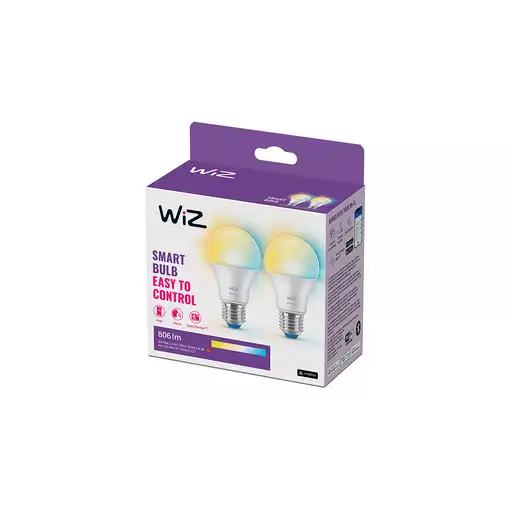 WiZ Bombilla 60 W A60 E27 x2