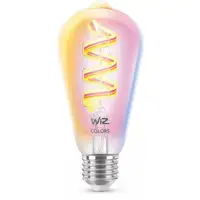 WiZ Bombilla con filamento transparente 40 W ST64 E27