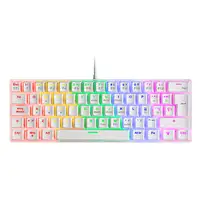 Mars Gaming MK60 Blanco, Teclado Gaming Mecánico FRGB, Antighosting, Switch Mecáni
