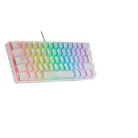 Mars Gaming MK60 Blanco, Teclado Gaming Mecánico FRGB, Antighosting, Switch Mecáni