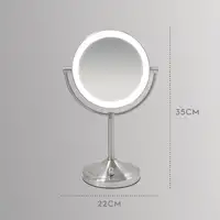 HoMedics MIR-8150-EU espejo para maquillaje Independiente Alrededor Acero inoxidab