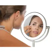 HoMedics MIR-8150-EU espejo para maquillaje Independiente Alrededor Acero inoxidab