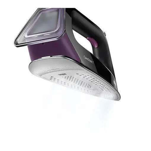 Braun CareStyle 7 IS 7144 BK Plancha vapor-seco Suela de Eloxal 2400 W Negro, Púrp