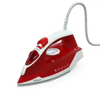 Plancha vapor-seco suela de cerámica 2200 W Rojo IR200R TESLA