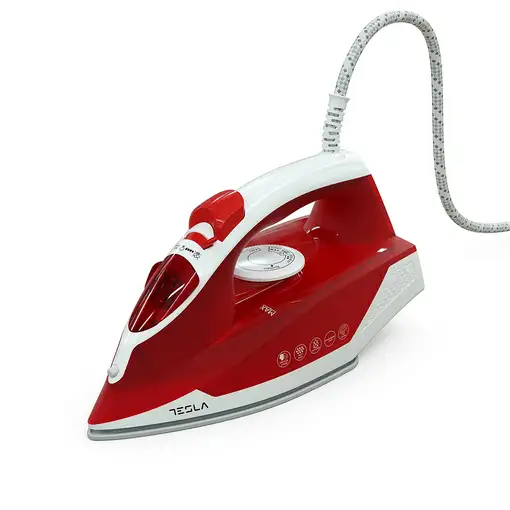 Plancha vapor-seco suela de cerámica 2200 W Rojo IR200R TESLA