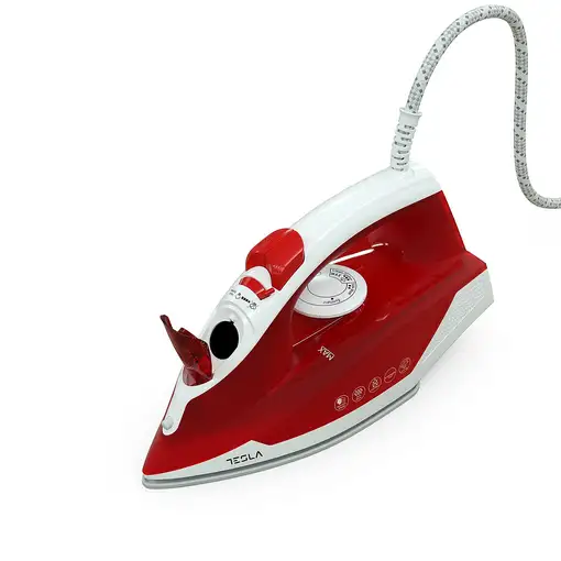 Plancha vapor-seco suela de cerámica 2200 W Rojo IR200R TESLA