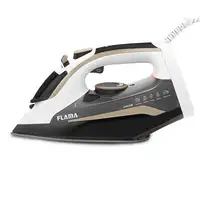 Flama 5342FL Plancha vapor-seco Suela Ceramic Ultra Glide 2400 W Beige, Negro, Bla