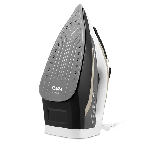 Flama 5342FL Plancha vapor-seco Suela Ceramic Ultra Glide 2400 W Beige, Negro, Bla