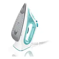 Braun TexStyle 3 SI3041GR Plancha a vapor Suela de cerámica 2350 W Turquesa, Blanc