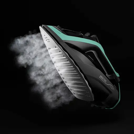 Plancha vapor-seco suela de aluminio 2400 W Negro 9027 IMETEC