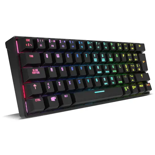 Krom Kluster teclado Juego USB + Bluetooth Negro