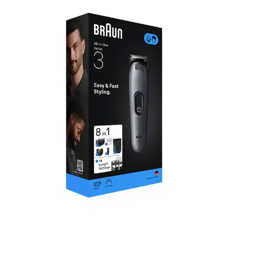 Braun AIO3540 cortadora de pelo y maquinilla Negro, Gris 14 Níquel-metal hidruro (