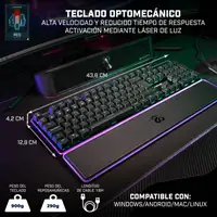 Newskill Gaming Gungnyr Pro teclado Juego USB QWERTY Español Negro
