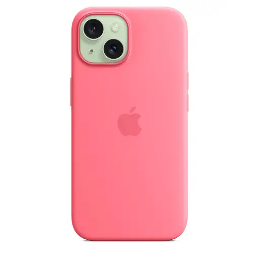 Apple Funda de silicona con MagSafe para el iPhone 15 - Rosa
