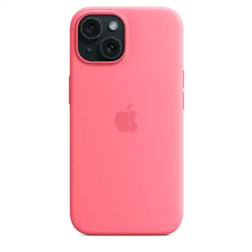 Apple Funda de silicona con MagSafe para el iPhone 15 - Rosa