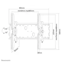 Neomounts PLASMA-W200BLACK Soporte de pared para TV 37-85'' - inclinable