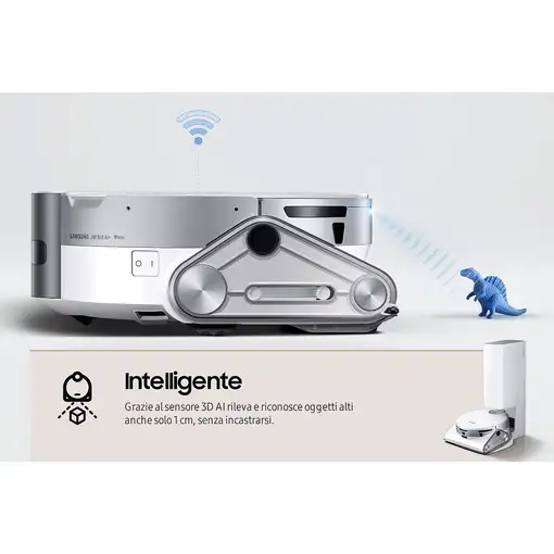 Samsung Jet Bot AI+ 0,2 L Sin bolsa Plata, Blanco