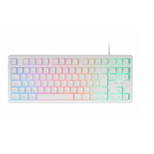 Mars Gaming MK023, Teclado Gaming TKL, Tecnología Híbrida H-Mech, Iluminación FRGB