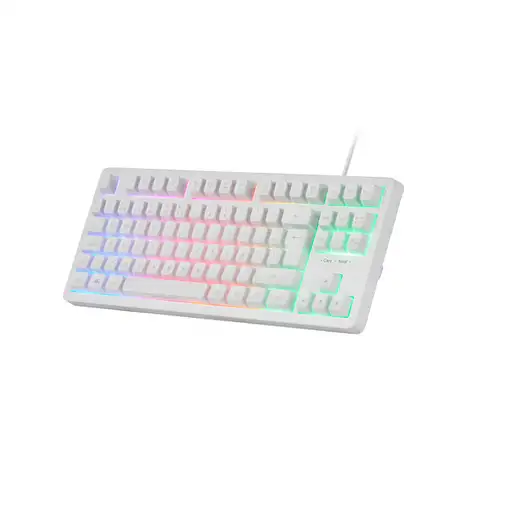 Mars Gaming MK023, Teclado Gaming TKL, Tecnología Híbrida H-Mech, Iluminación FRGB