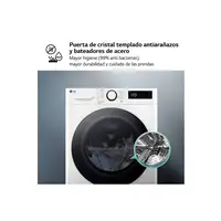LG F4DR6010A0W lavadora-secadora Independiente Carga frontal Blanco A