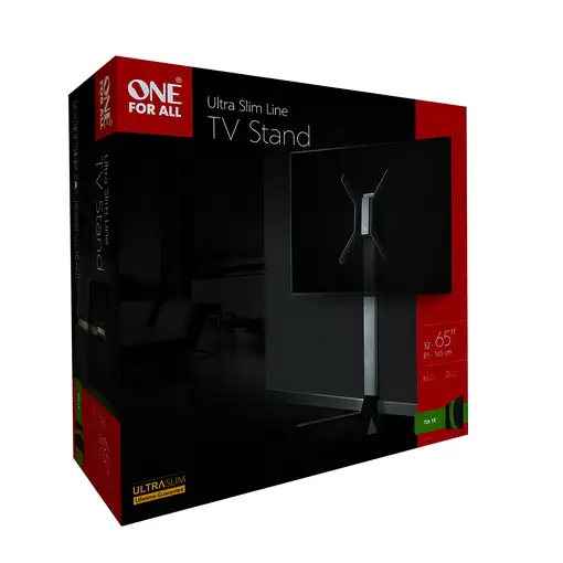 One For All WM 6471 soporte para TV 165,1 cm (65'') Negro, Blanco
