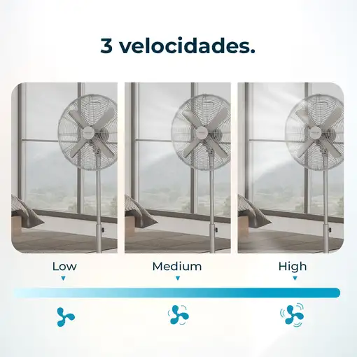 Ventiladores pie/suelo Acero CECOTEC