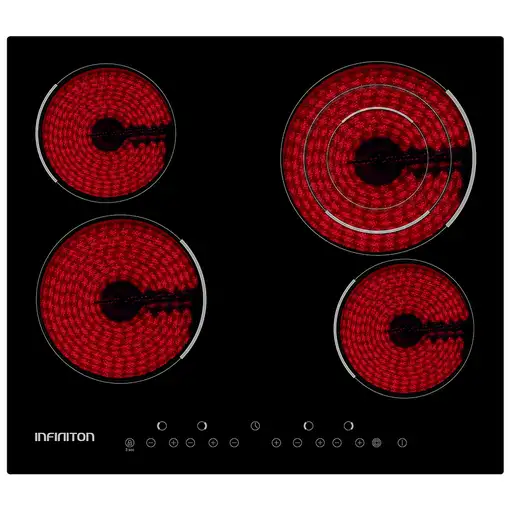 Infiniton VIT4T23 Negro Integrado Cerámico 4 zona(s)